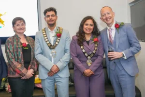 Parveen Rani and Tushar Kumar historic mother-son mayor duo in Hertsmere UK