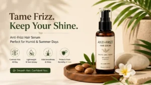 Anti-frizz summer hair care India routine