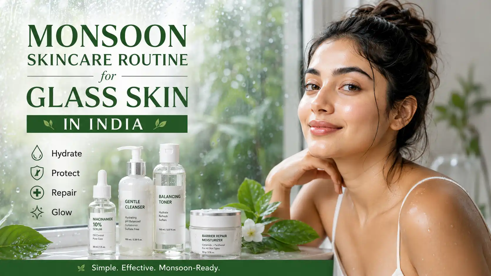 Monsoon skincare routine India