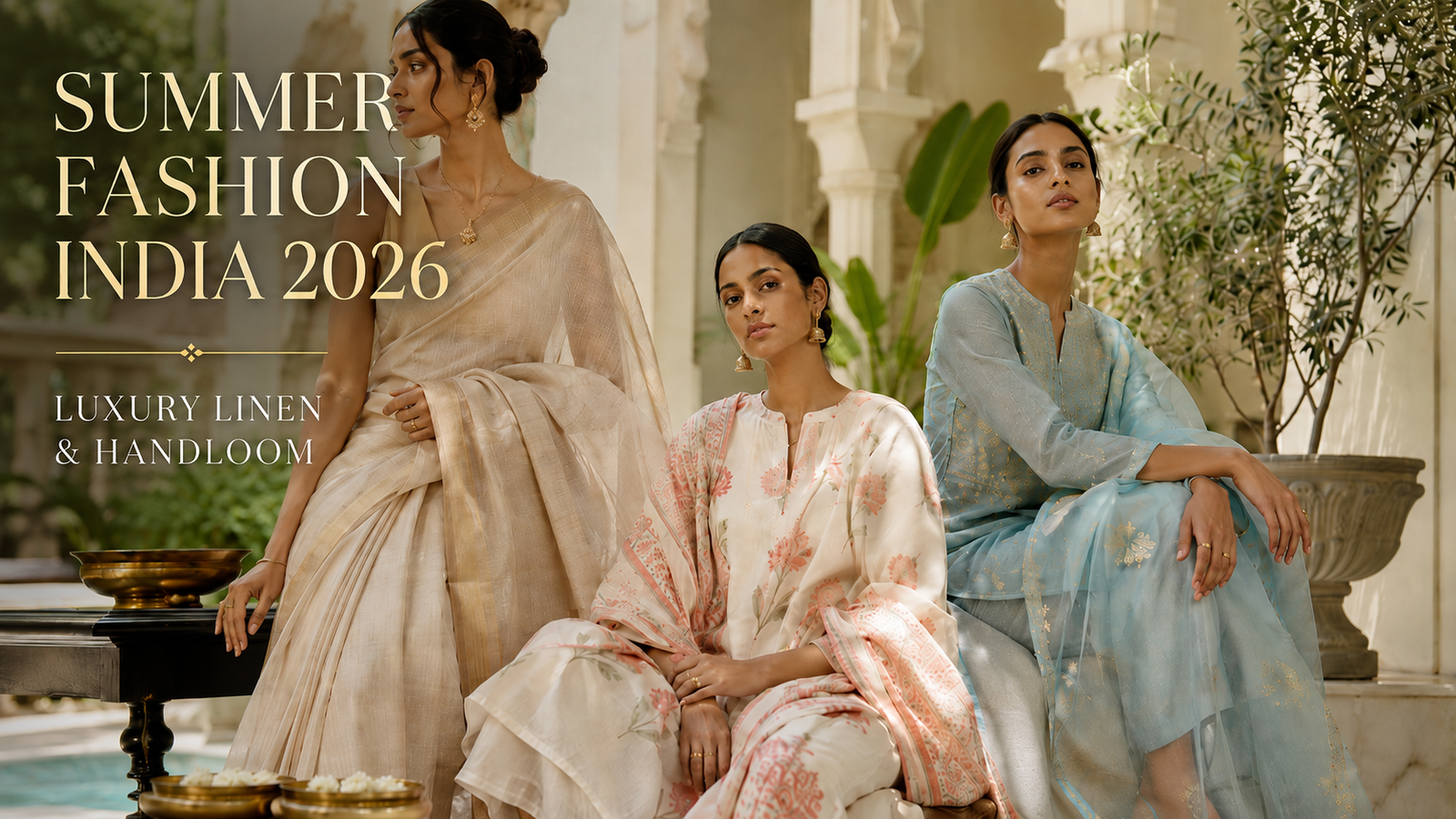 Summer Fashion India 2026 luxury linen and handloom outfits for Indian women