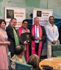 Acharya Vinod Kumar Ojha Honored at House of Commons receiving the Global Excellence in Spiritual Leadership & Community Wellbeing Award 2026