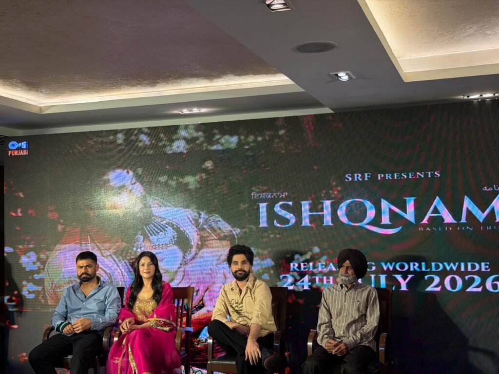 Ishqnama Press Conference featuring Shehnaaz Gill, Jayy Randhawa and the cast in Delhi ahead of the 24 July 2026 release