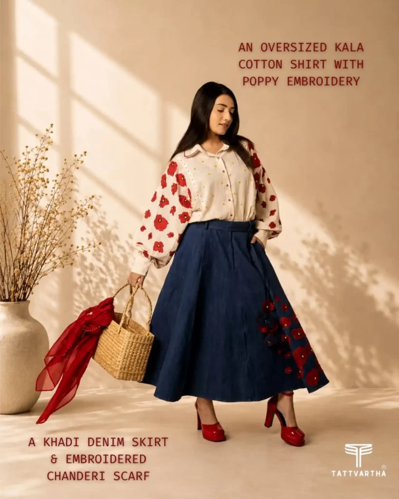 Purpose-led fashion brand inspired by Indian textile craftsmanship